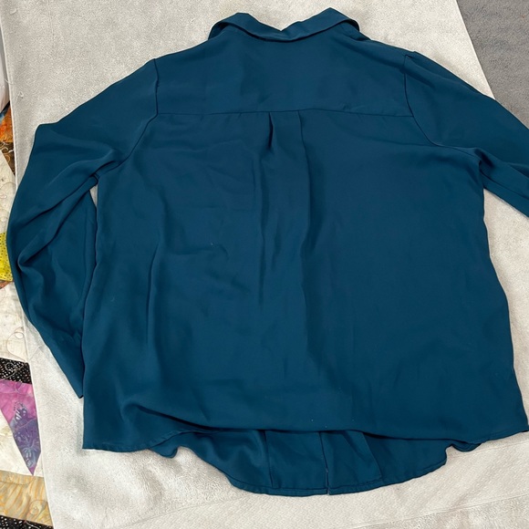 QUICK LIST! Blue button down - Picture 3 of 4